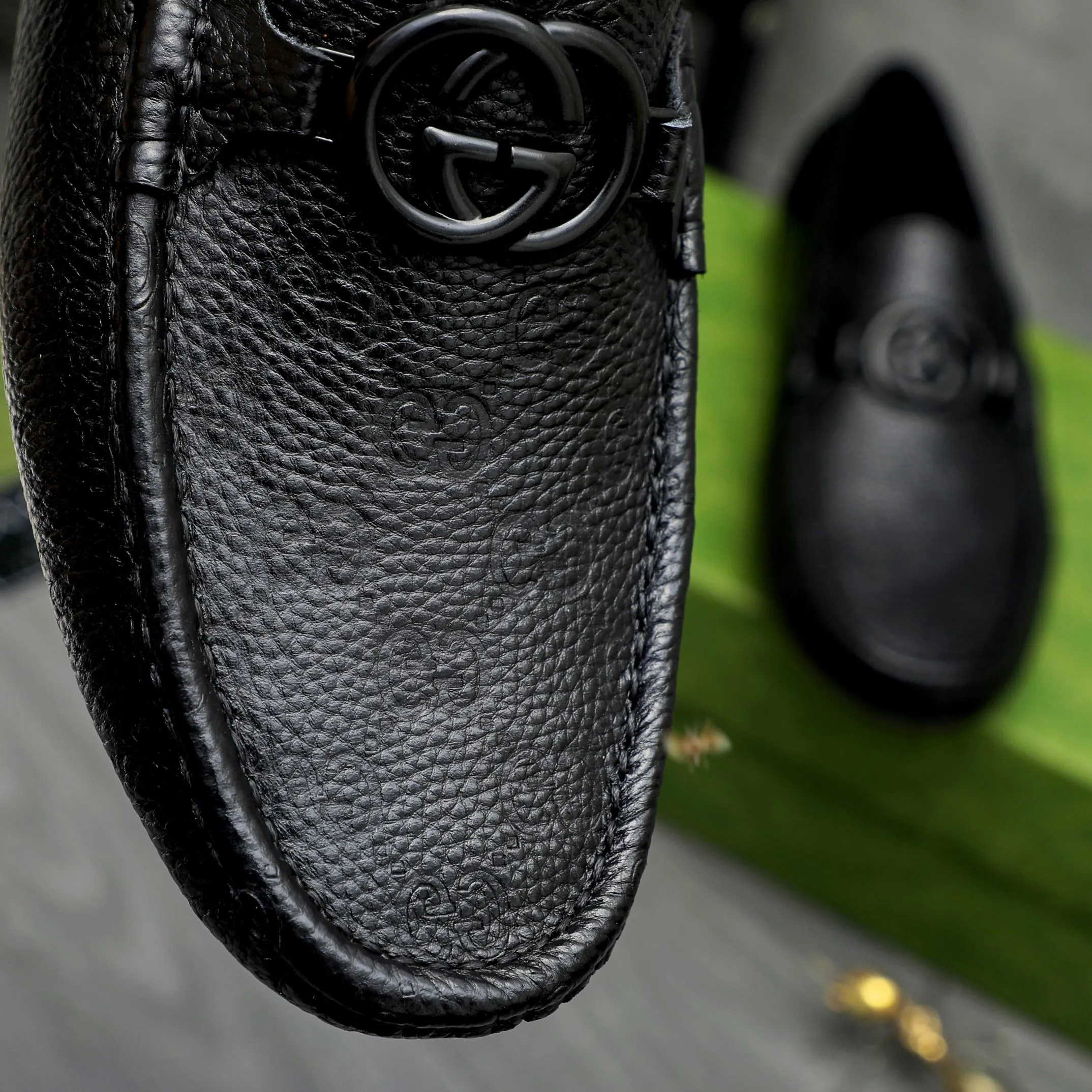 Men's shoes💰p420 Product trademark: GUCCI (Gucci) casual slip-on men's shoes Regular size: 38-44 Product material: Selected pebbled cowhide embossed upper, sheepskin lining, rubber outsole
